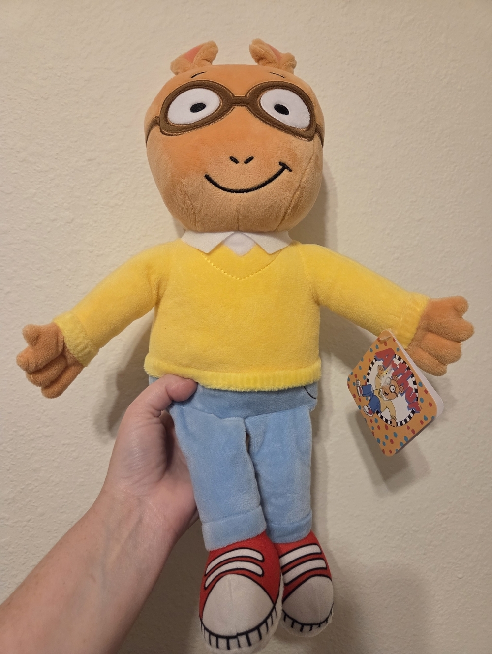 Arthur-Inspired Yellow Sweater Plush Toy - Kids Stuffed Animal